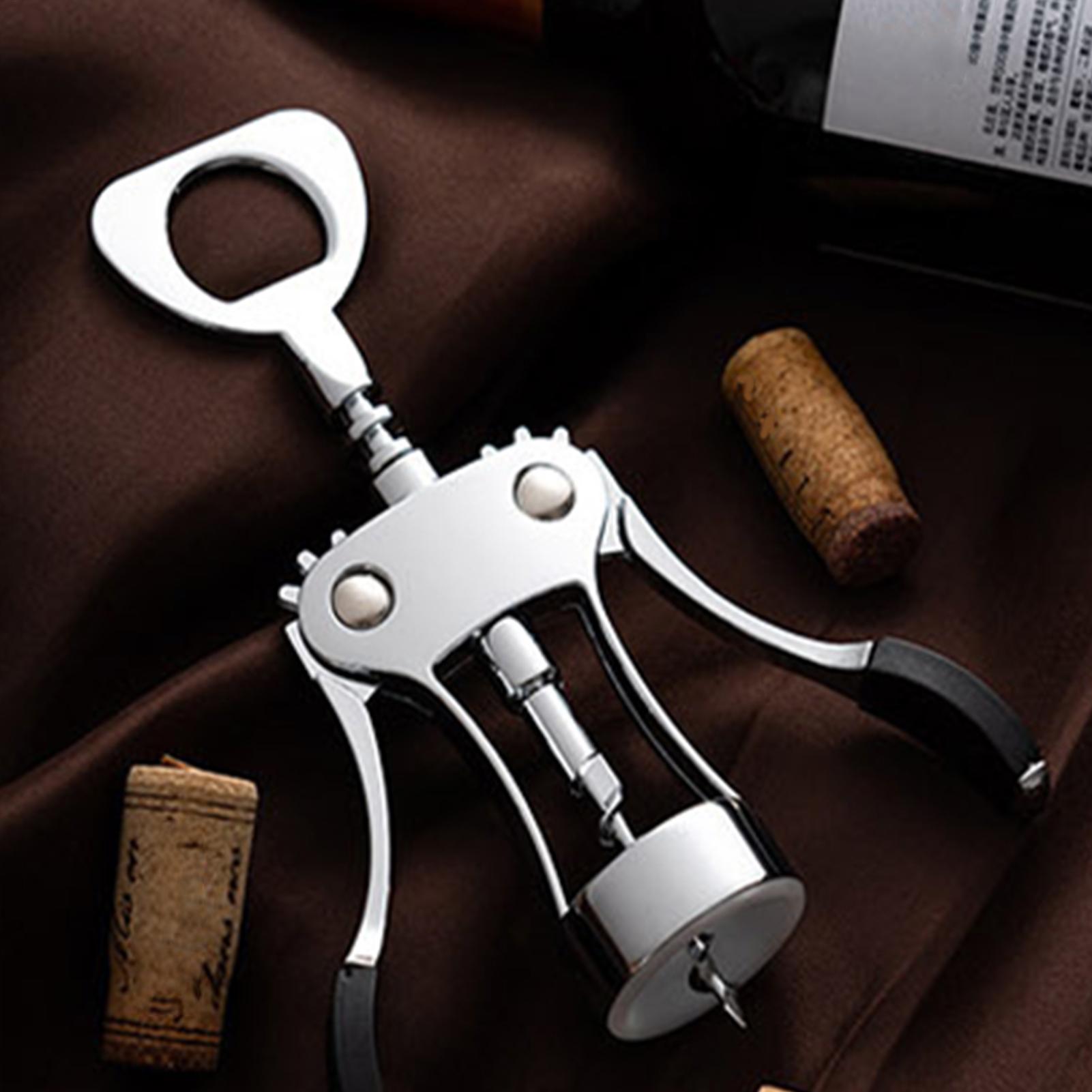 Wine Beer Opener - コークスクリュー ワインオープナー 多機能 手動 バーアクセサリー ビールオープナー