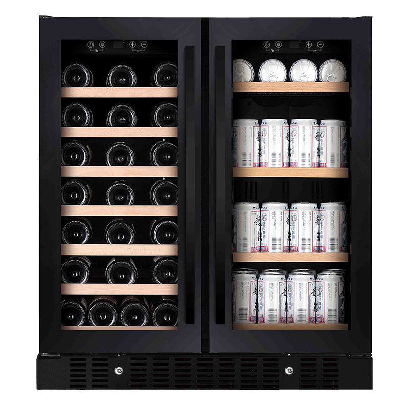 Wine Beer Cooler Direct - 176Lガラス扉ドリンク冷蔵庫、カウンター下ビール冷蔵庫、ワインクーラー、飲料冷蔵庫、家庭用スマートワイン冷蔵庫