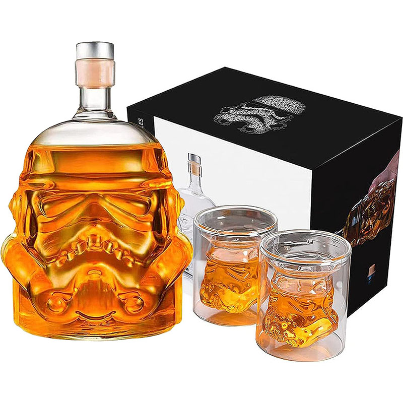 Wine Beer Spirits - 650 ミリリットルクリエイティブストームトルーパーデカンタ白兵ガラス水差し酒ボトルウイスキーワインブランデースコッチバーボンウォッカデカンタ
