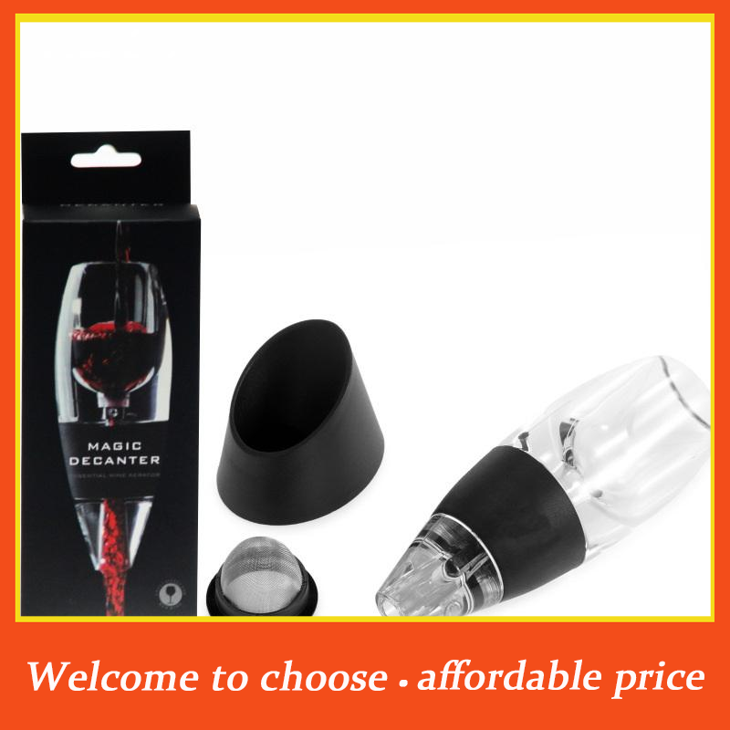 **1セットの赤ワインウイスキーエアレーターディスペンサー、 - Decanter Aerator Set のレビューと価格