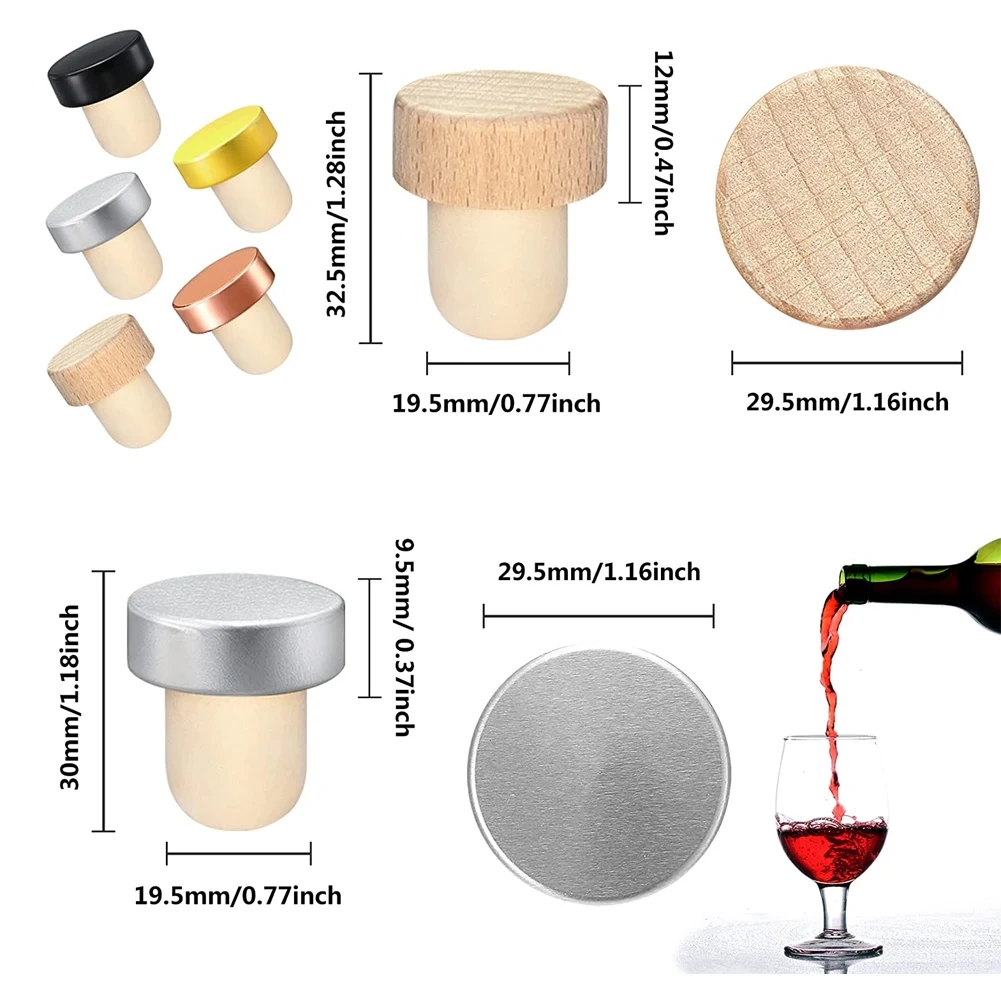 10 個ワインボトルコルクストッパー T 型ワインストッパー - Wine Beer Tasting のレビューと価格