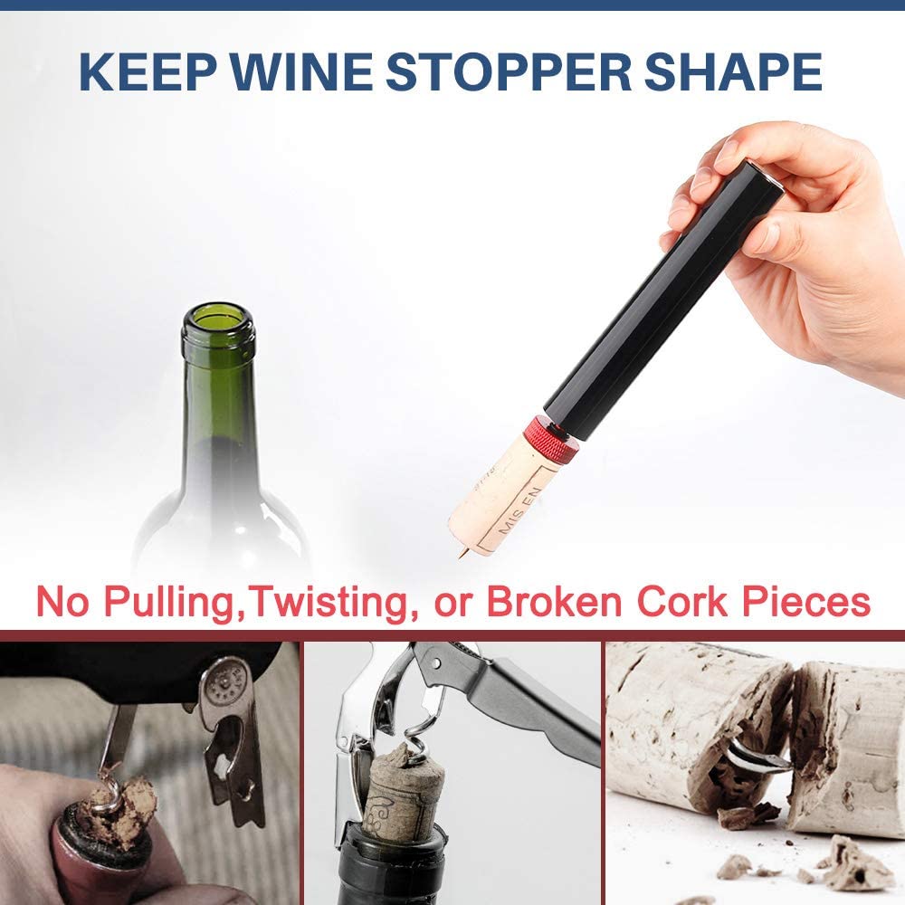 ANYOHOE ポータブルステンレス鋼エアポンプワインオープ - Wine Beer Opener のレビューと価格