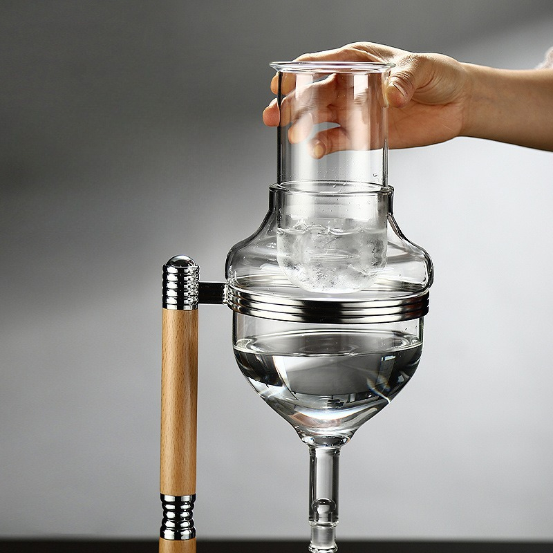 ドリップフロー酒器セット クイックアイス冷却グラスディスペン - Decanter Aerator Set のレビューと価格
