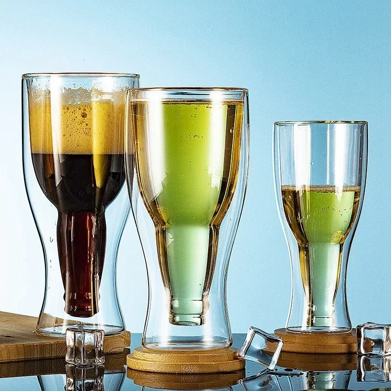 クリエイティブカクテルワイングラスマグ二重壁マグビールワイン - Wine Beer Spirits のレビューと価格