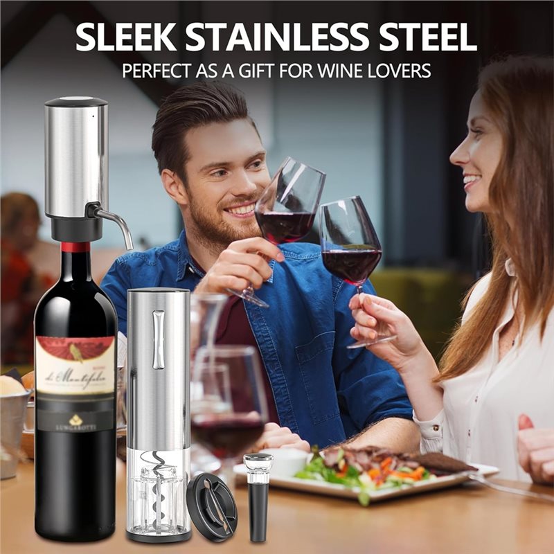 新登場！A61I ワインオープナー＆エアレーター 4-in- - Decanter Aerator Set のレビューと価格