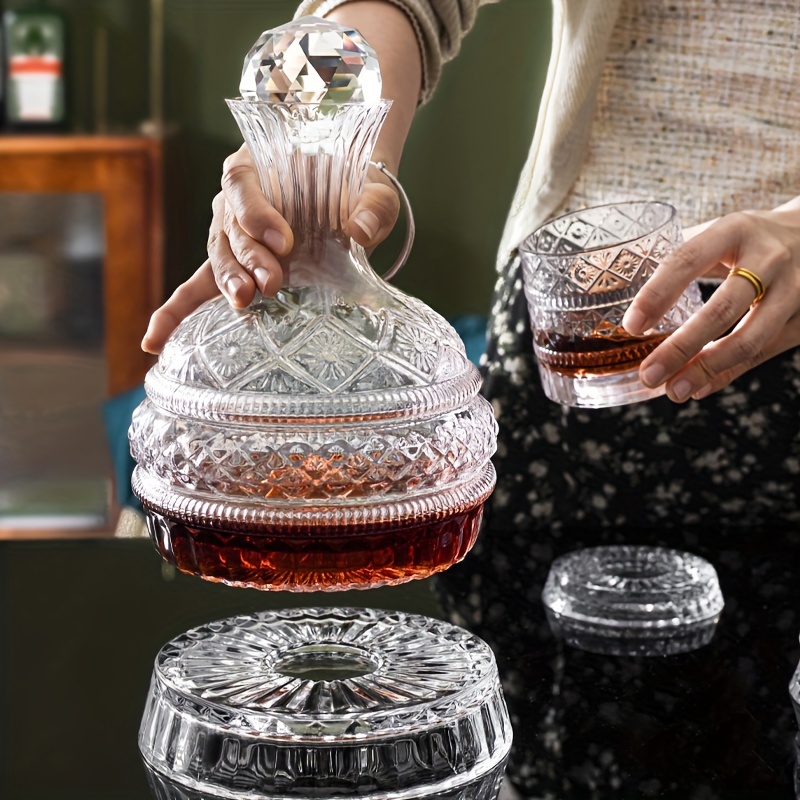 クリスタル製ワインデカンター エレガントな手作りガラス製ワイ - Decanter Aerator Set のレビューと価格