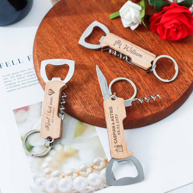 結婚式の贈り物、ワインツール、ワインボトルオープナー、コルク - Wine Beer Opener のレビューと価格