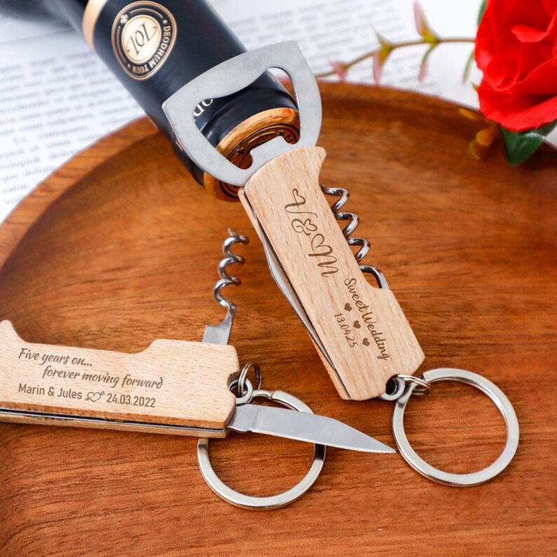 結婚式の贈り物、ワインツール、ワインボトルオープナー、コルク - Wine Beer Opener のレビューと価格