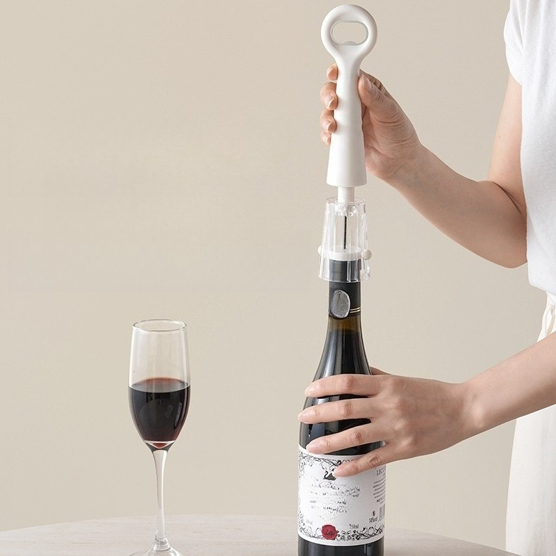 2in1ボトルオープナー。空気圧を利用したワインやビールの栓 - Wine Beer Opener のレビューと価格
