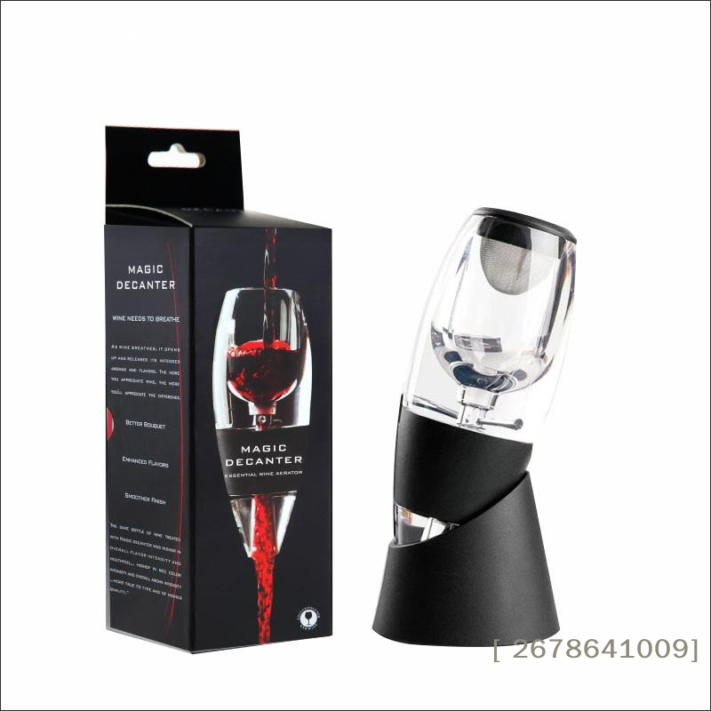 ⚑ 1セット赤ワインウイスキーエアレーターディスペンサー、バ - Decanter Aerator Set のレビューと価格