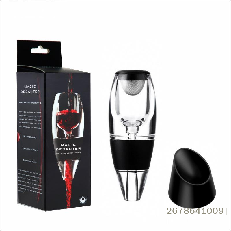 ⚑ 1セット赤ワインウイスキーエアレーターディスペンサー、バ - Decanter Aerator Set のレビューと価格