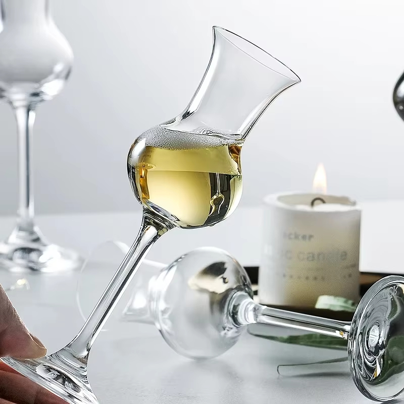 クリスタルウイスキーワインカップゴブレットノーズグラスラムリ - Wine Beer Tasting のレビューと価格